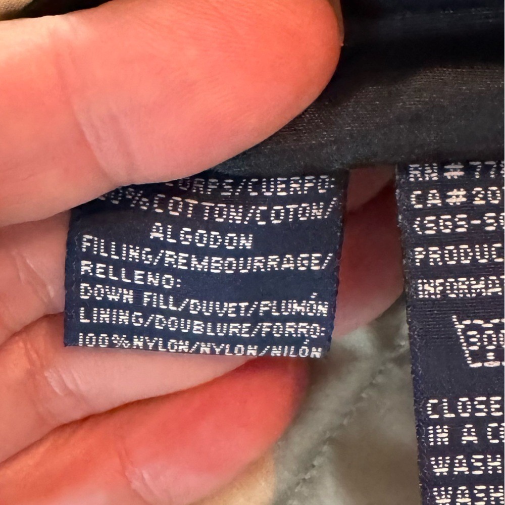 Tommy Hilfiger Reversible Down Puffer Jacket Vest Large Streetwear Y2K 90 Preppy - Picture 6 of 8